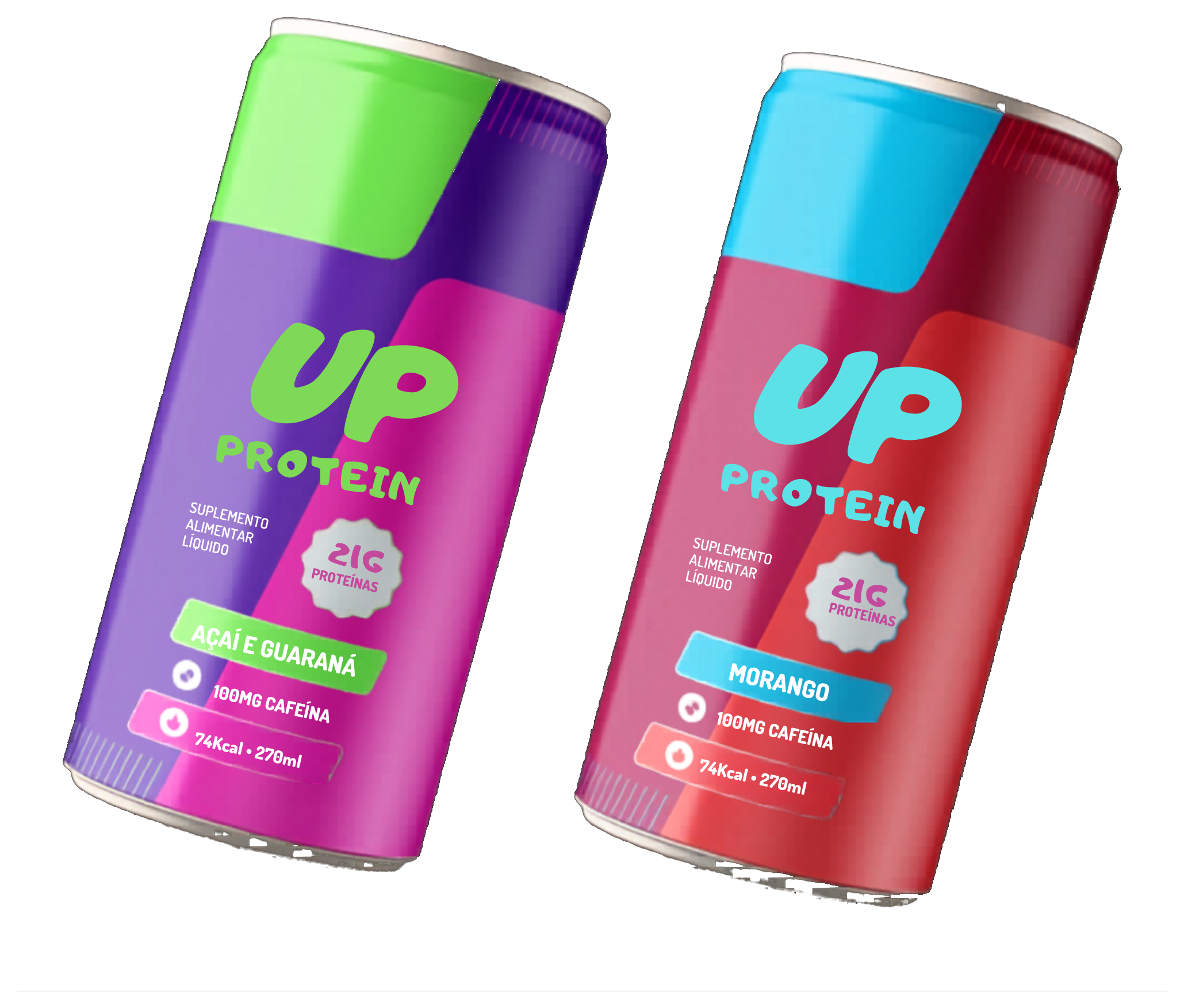 Latas UP Protein — Açaí com Guaraná e Morango
